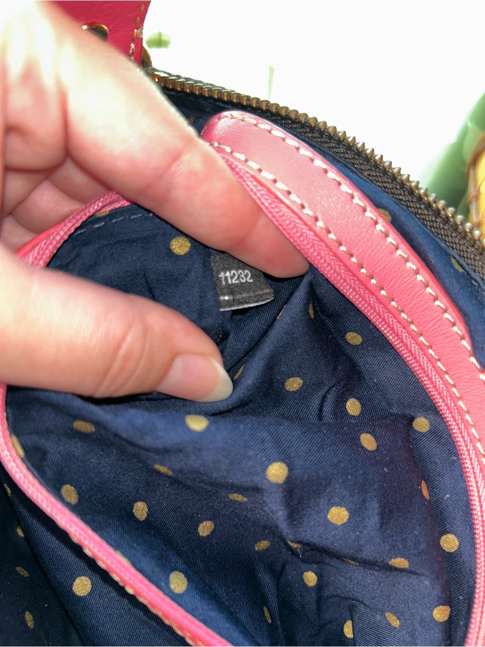 Vintage Kate Spade Mini Bag Brown Canvas with Pink Leather Trim & HelloKitty Tag - Picture 4 of 16